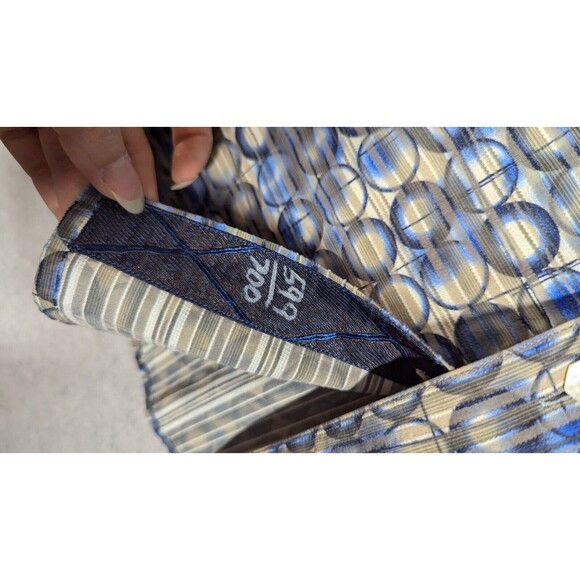 Robert Graham Men Dress Shirt XL Limited Edition 599/700 Flip Cuff Geo Grid - Picture 8 of 13